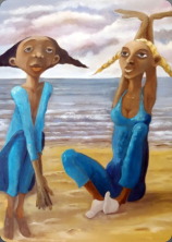 à la Dirk Keyzer Acryl op doek