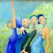 à la Dirk Keyzer  Acryl op doek