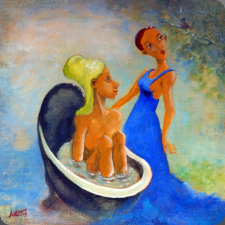 à la Dirk Keyzer  Acryl op doek