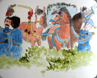 illustraties bij kinderboek "De Troonladder"